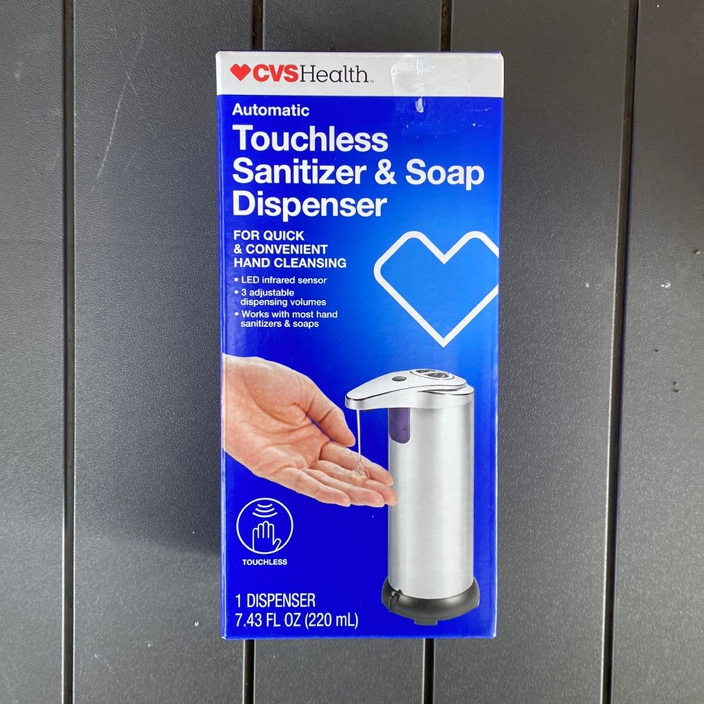 CVS health automatic touchless sanitizer and soap dispenser